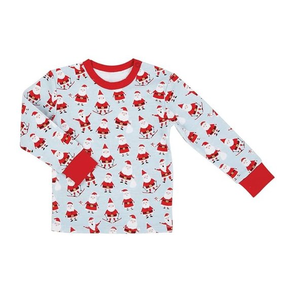 Stephan Baby 2pc Pajama Set - Santa / NWT/ Size 6-12mo - Picture 2 of 8